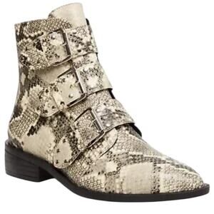 NWOT Steven Women's Hazan Snakeskin Booties - Sz 8